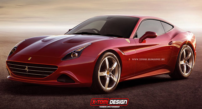  New Ferrari California T Rendered with Sexy Fixed Roof