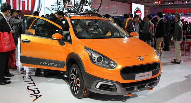  Fiat Debuts Punto-Based Avventura Concept at Delhi Auto Expo
