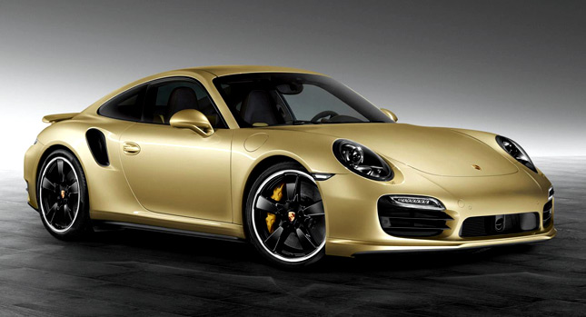 Porsche Exclusive Crafts a Gold-Painted 911 Turbo