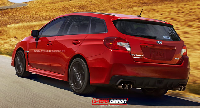  Subaru's 2015 Legacy and WRX Rendered as Wagons
