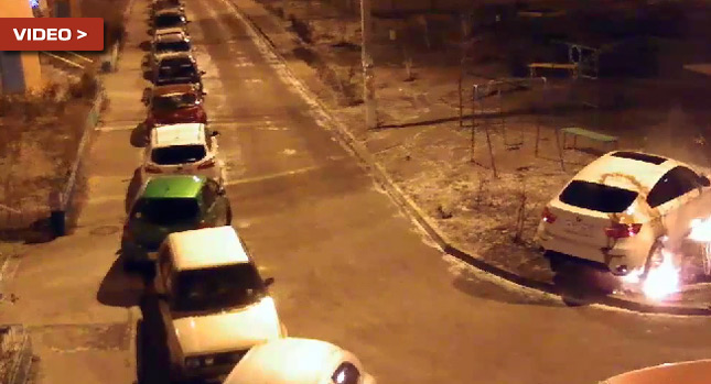  Disgruntled Russian Torches Neighbor's BMW X6 for Parking on Playground