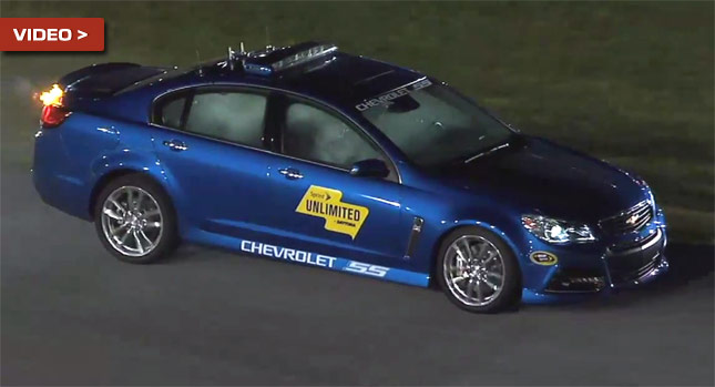  2015 Chevrolet SS Pace Car Bursts Into Fire During NASCAR Race!
