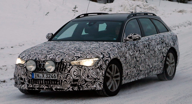  Spied: Audi Brushes Up A6 with a Tiny Facelift
