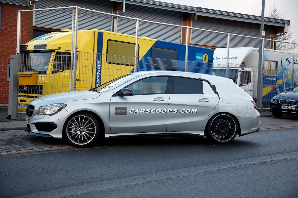 Spied: Mercedes-Benz CLA 45 AMG Gets Roomier with Shooting Brake Version