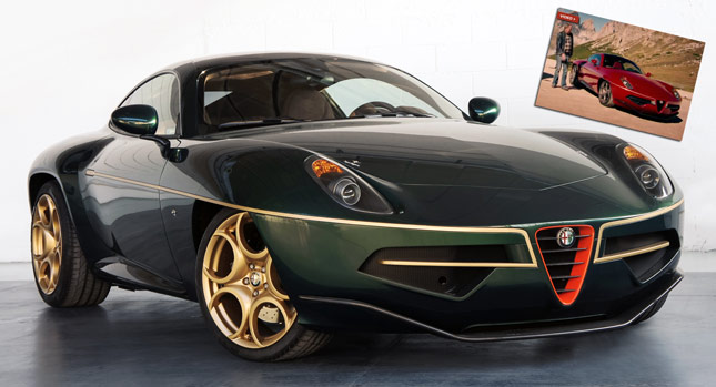 Touring's Breathtaking Alfa Disco Volante Wears Green and Gold for Geneva – Plus Top Gear Video