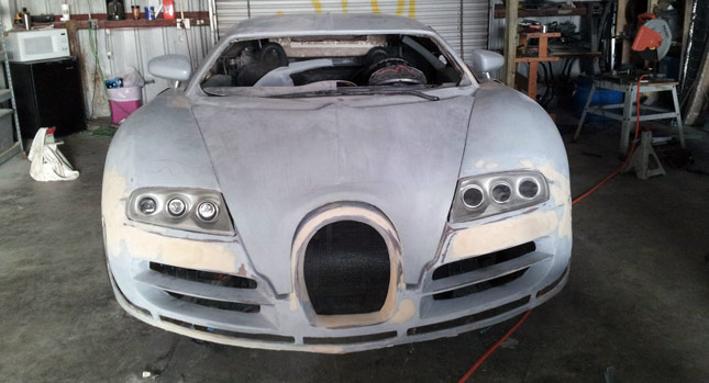  Unfinished Bugatti Veyron Replica Lies on a 2004 Pontiac GTO