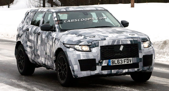  Spied But What Is It: Land Rover 'Baby' Discovery RS or Jaguar SUV Test Mule?