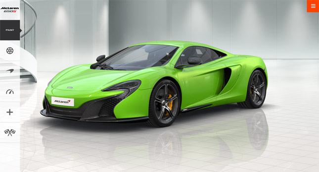  Configure McLaren 650S Online or Through Mobile and Tablet Apps