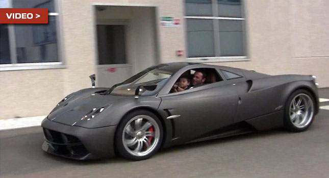  Pagani Test Driver Wows his Son with a Joyride in a Huayra