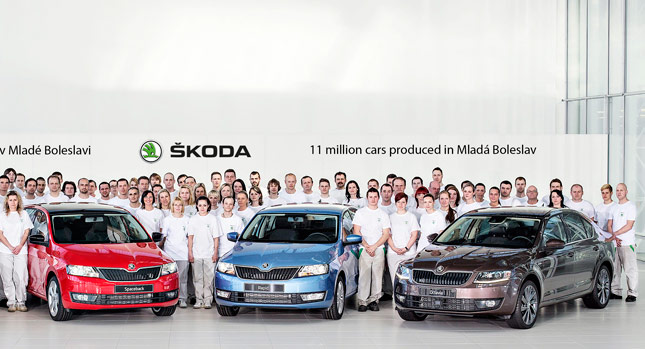  Skoda Celebrates 11 Million Cars Built at its Mladá Boleslav Plant