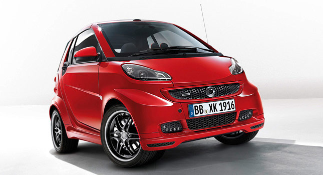  Smart Quietly Launches ForTwo Brabus Xclusive Red Edition in Geneva