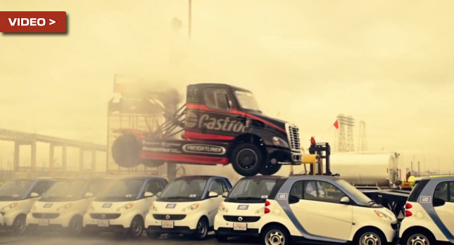  Pikes Peak Truck that Drifts Tries Gymkhana and a Jump, Because Size Matters…