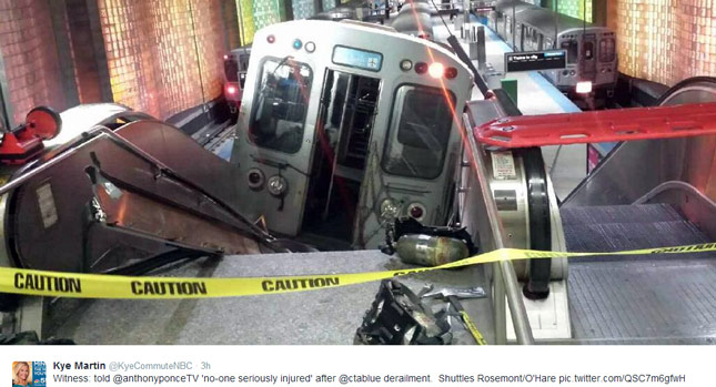  Dozens Hurt After Train Runs Up Chicago O'Hare Escalator