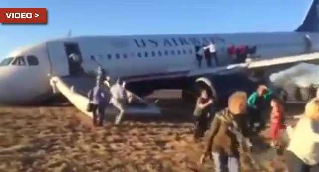  US Airways Plane Blows a Tire During Liftoff, But All Ends Well; Watch the Evacuation