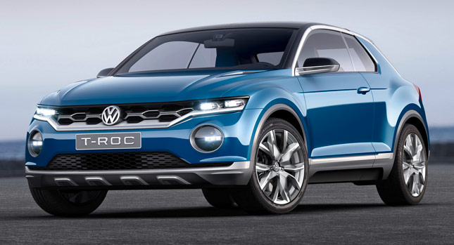  New VW T-Roc Concept is a Targa-Top Small Crossover Rival for Juke, Renegade