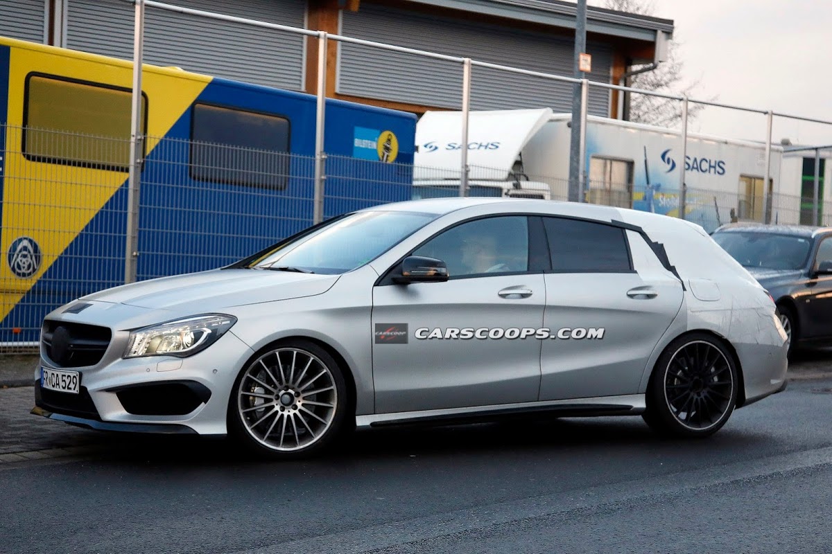 Spied: Mercedes-Benz CLA 45 AMG Gets Roomier with Shooting Brake