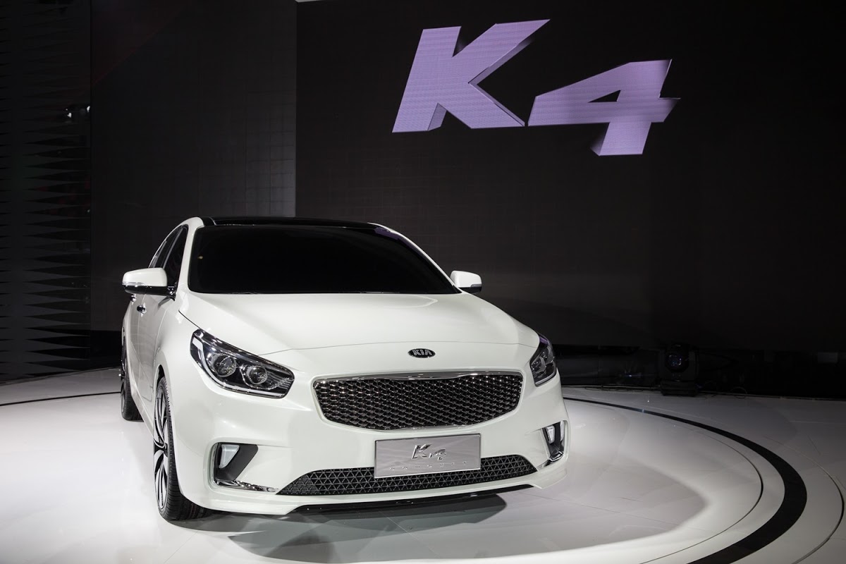Kia Trots Out New K4 MidSize Sedan Concept in Beijing Carscoops