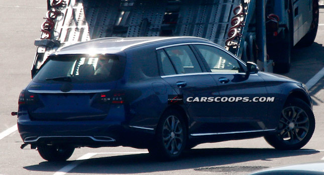  Scoop: New 2015 Mercedes-Benz C-Class Wagon Eases Up on the Camo