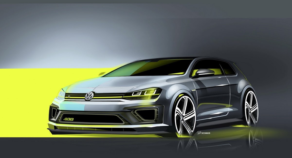 VW's Super Golf R Concept has 400 Horses and Goes up to 175mph or