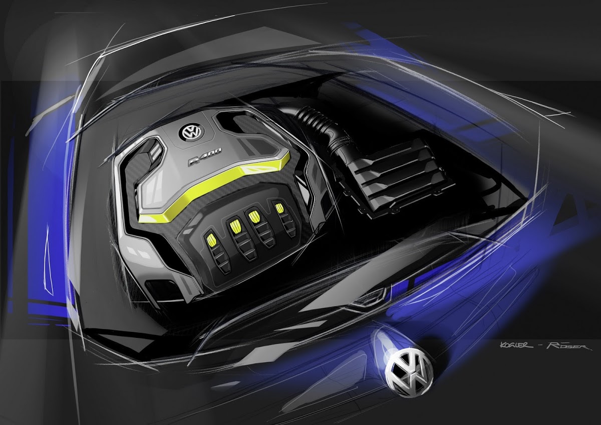 VW's Super Golf R Concept has 400 Horses and Goes up to 175mph or