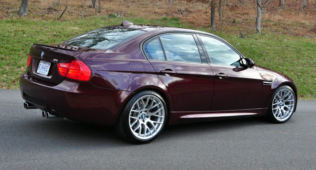  Possibly One of One BMW M3 E90 Individual in Barbera Red with an Interesting Background