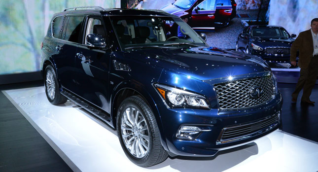  Infiniti Reveals Refreshed 2015 QX80 SUV in New York