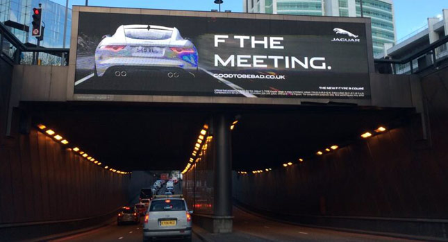  Hell Yeah! Jaguar Billboard Tells Drivers to F…The Meeting
