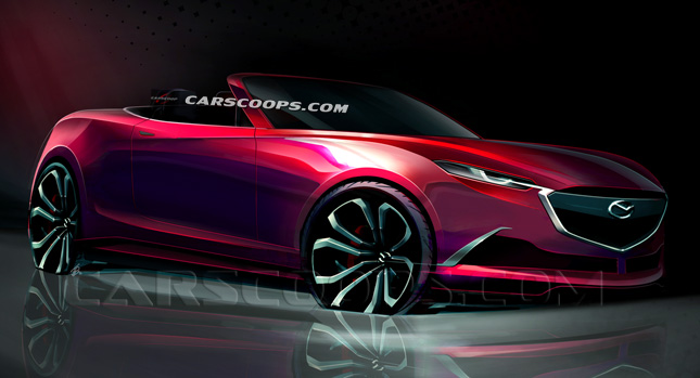  All-New 2015 Mazda MX-5 Miata Official Sketch Leaked, Debuts at NY Auto Show!