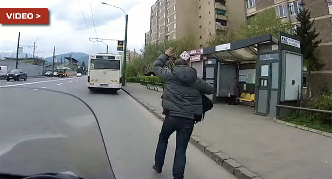  Nice Guy Scooter Rider Helps Man Catch the Bus…Twice