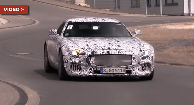  Watch New Mercedes-AMG GT Sport Coupe Thrash its V8 Around the 'Ring