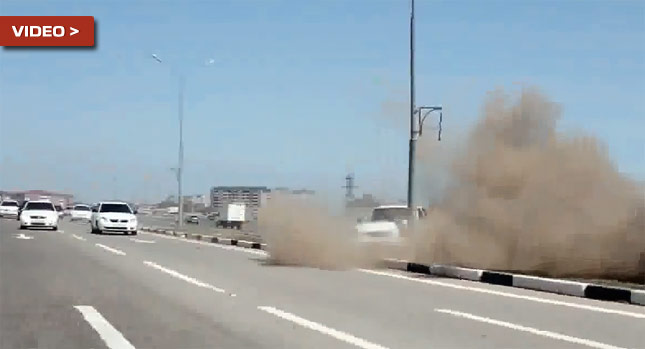  Dagestan Lada Driver's Attempt to Imitate Arab Drifters Hits a Snafu…