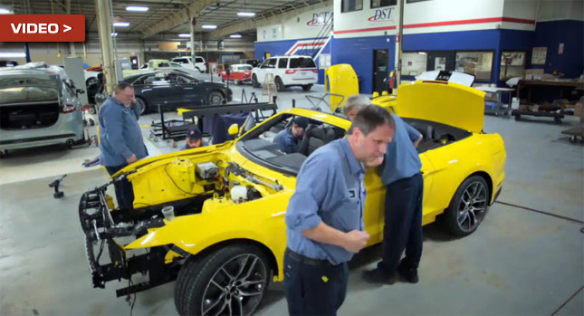 Watch How Ford Chopped Down A 2015 Mustang To Get It Up To The Empire