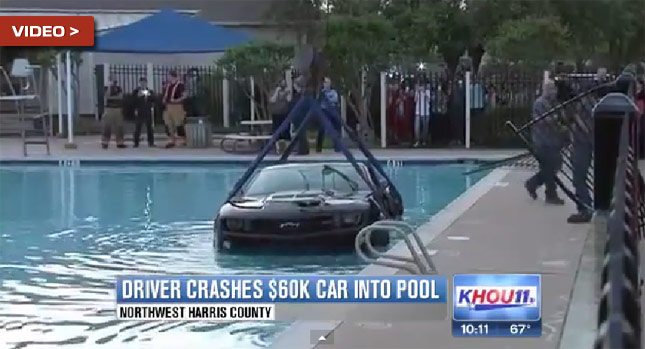  Young Texas Driver Sends New Camaro ZL1 Into a Pool