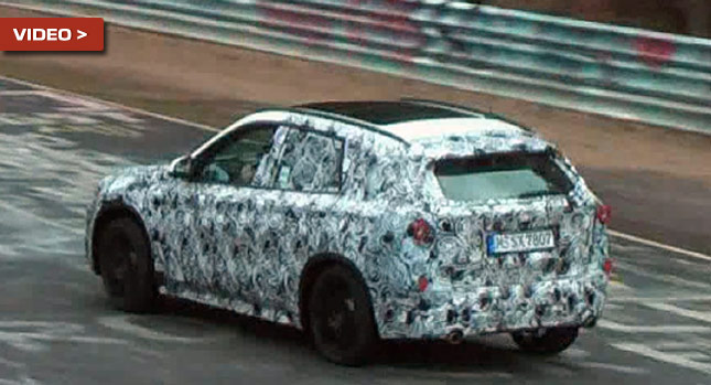  New BMW X1 Squeals its Wheels on the Nürburgring Nordschleife