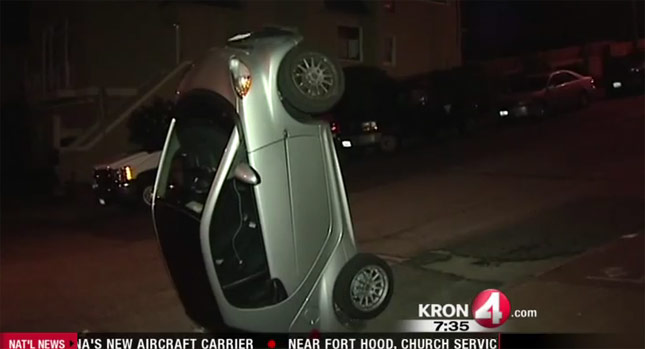  Why Are San Franciscans Flipping Over Parked Smart ForTwos? [w/Video]