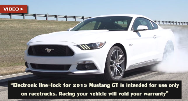  Ford Shows 2015 Mustang GT's Burnout Function for the…Ahem…Drag Strip