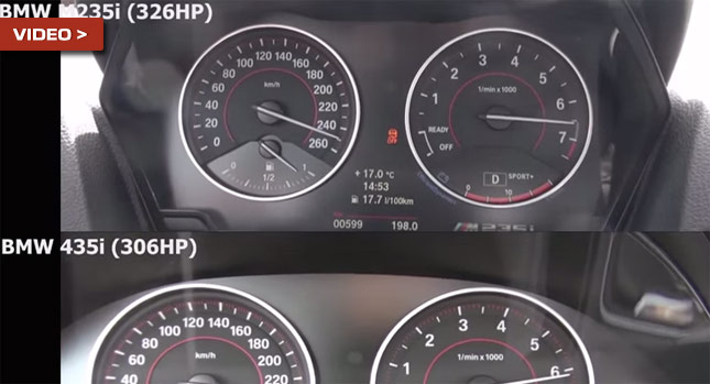  BMW M235i Coupe and 435i Coupe Filmed Accelerating from 0 to 250km/h or 155mph
