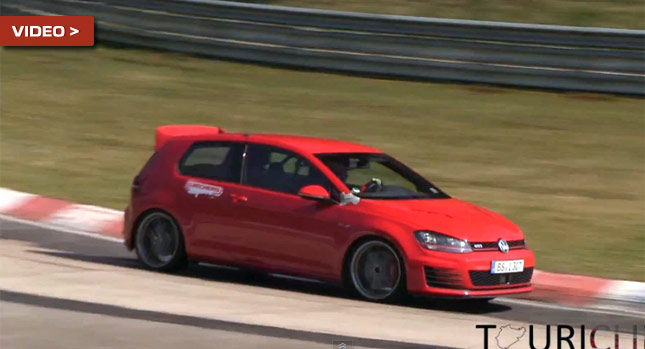  Spied: Watch Hotter VW Golf GTI Driven Hard on the Nürburgring