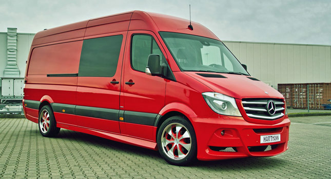  Mercedes' Refreshed Sprinter gets a "Red and Racy" Makeover by Hartmann