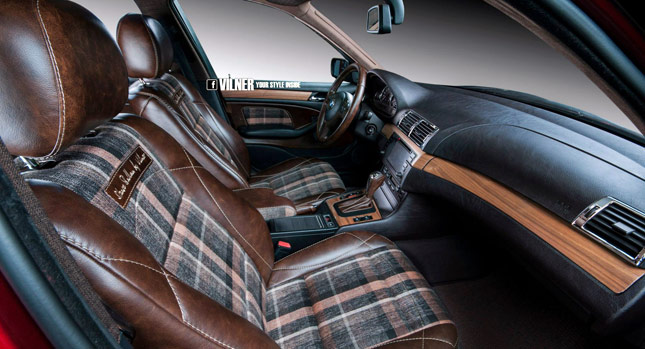 Chic or Freak? BMW 3-Series E46 Gets a Rustic Interior Makeover