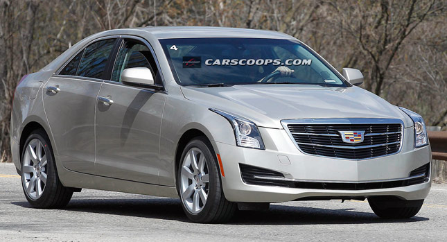  Cadillac's Refreshed 2015 ATS Sedan Spied Completely Naked