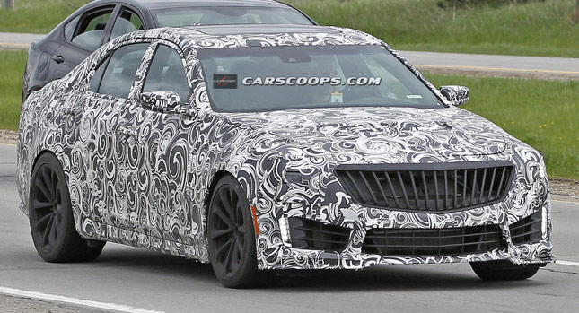  New 2016 Cadillac CTS-V Spied, Are Those Intercoolers for Turbos Seen Up Front?