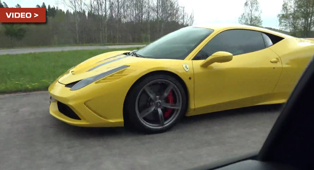  Tricked Out Golf Matches Ferrari 458 Speciale’s Acceleration