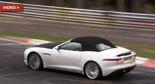  Odd Sounding Jaguar F-Type Testing on the ‘Ring; Four-Cylinder Engine Speculated