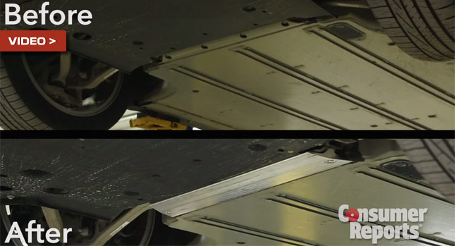  Consumer Reports Shows Tesla Model S' New Battery Protection Plate