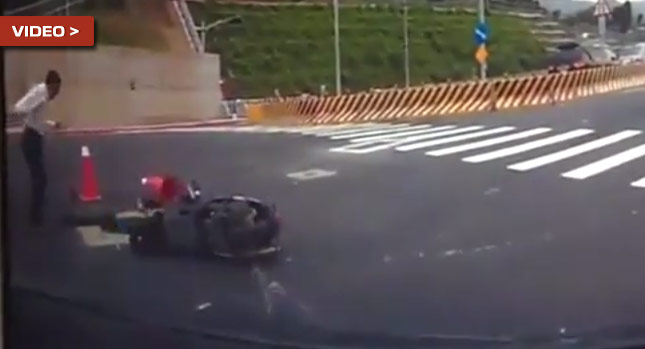  Poor Taiwanese Scooter Rider Scores a Hole-in-One, But He's Not Alone…