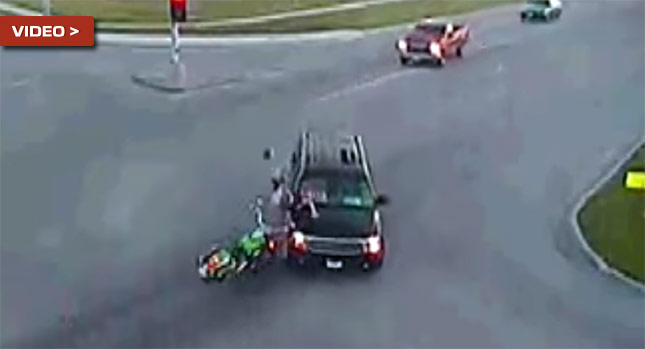  Watch Missouri Biker Slam Head First Into an SUV and Walk Away!