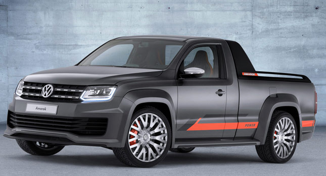  VW Turns the Amarok Power Concept into a 5,000-Watt Mobile Disco for Wörthersee