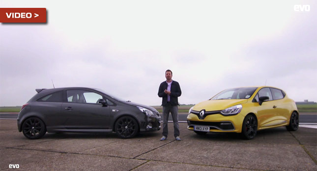  Renault Clio RS Measures Itself Against Aging Vauxhall Corsa VXR in Clubsport Spec