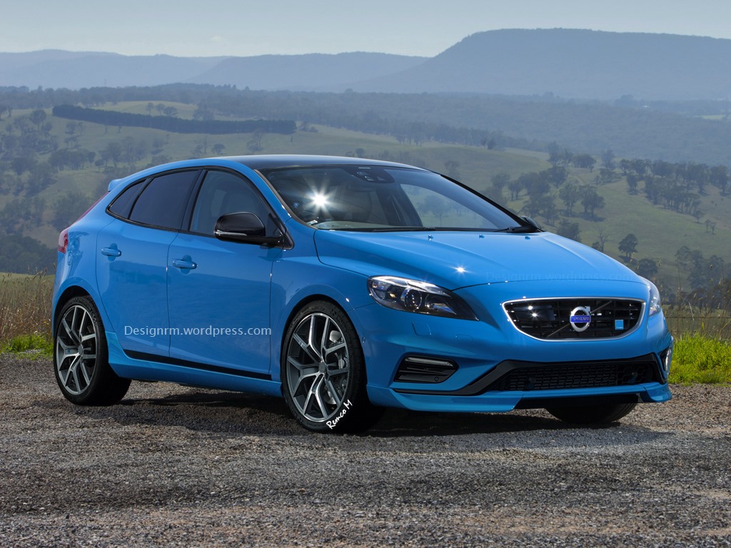 Volvo V40 Hot Hatch Edition Rendered in Sporty Polestar Clothes